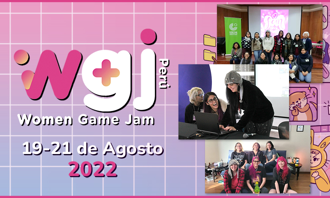Women Game Jam logo image collage.